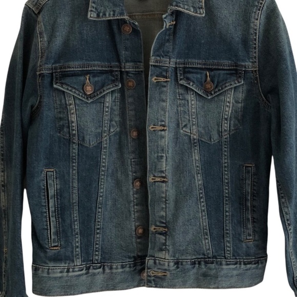 Lucky Brand Jacket The Tomboy Trucker Blue Denim Size Small - Picture 11 of 13